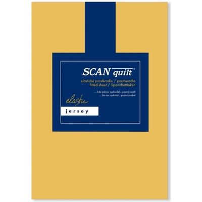 SCANquilt plachta Jersey Elastic Lycra okrová 90x200