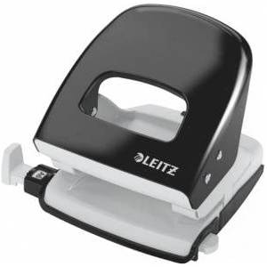 Leitz NeXXt hole punch - 30 sheets - 2 holes - metal - black