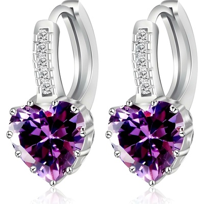 Harahu Náušnice Silver Heart HR1780