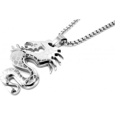 Steel Jewelry Řetízek a přívěsek drak z chirurgické oceli NH090458