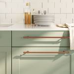 vidaXL Дръжки за шкафове, 20 бр, бронз, 320 мм, неръждаема стомана (3203705)
