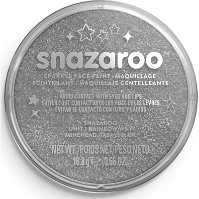 Snazaroo třpytivá barva na obličej 18 ml Šedá