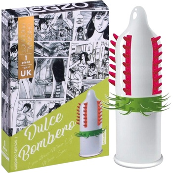 EGZO Dulche Bombero - вътрешно оребрен, стимулиращ презерватив (1 бр. )