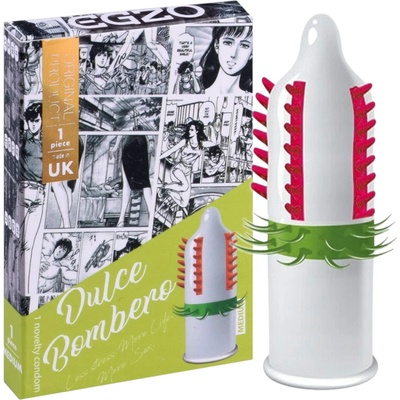 EGZO Dulche Bombero - вътрешно оребрен, стимулиращ презерватив (1 бр. )