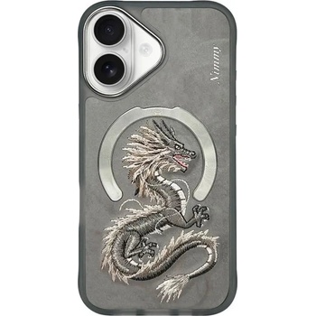 Nimmy Калъф Nimmy Dragon MagSafe за iPhone 16 - сив (6971080319693)