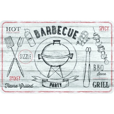 D-c-fix Prostírání Barbecue světle šedé 44x29cm 230-2531 12ks