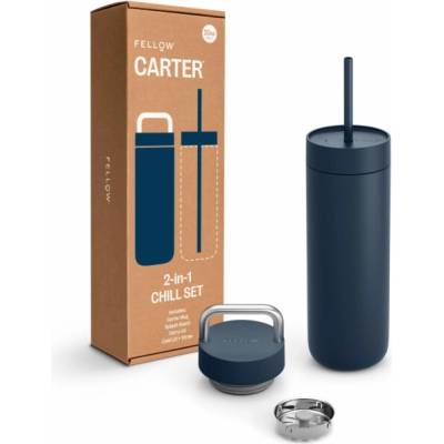 Fellow Carter Chill Set 2v1 Termohrnek + 2 uzávěry Námořnická modř 591 ml