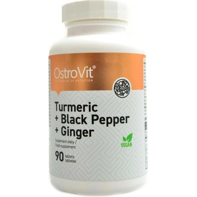 OstroVit Turmeric + Black Pepper + Ginger 90 tabliet