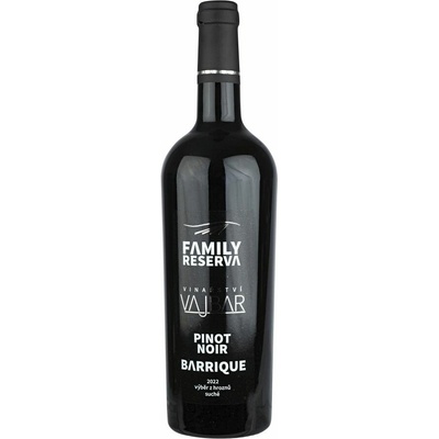 Vinařství Vajbar Pinot Noir Family Reserva výběr z hroznů 2022 15,5% 0,75 l (holá láhev)