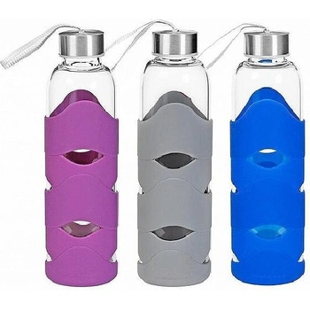 Image 1 of GEDALABELS Бутилка за пиене Geda Labels закалено боросиликатно стъкло 500 мл. в силиконов калъф