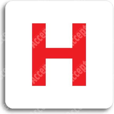 ACCEPT Piktogram hydrant - bílá tabulka - barevný tisk bez rámečku