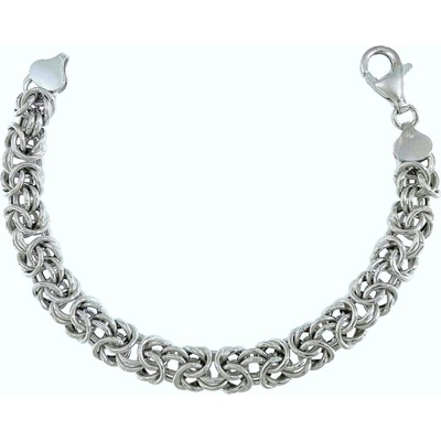 INFINITYSILVER Stříbrný náramek královský širší 138013019