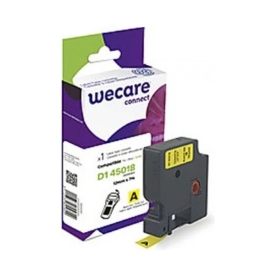 WECARE ARMOR páska kompatibilní s DYMO S0720580,Black/Yellow,12mm*7m, K80003W4