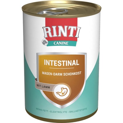 RINTI 12x400г агнешко RINTI Canine Intestinal, консервирана храна за кучета