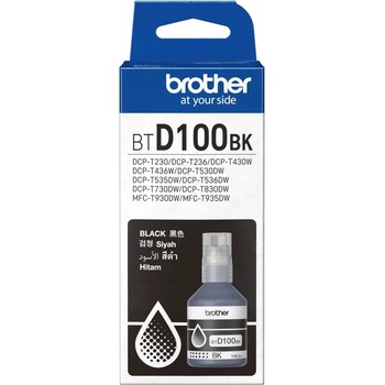 Brother Мастило за Brother MFC-T930DW, DCP-T830DW/T730DW/T530DW/T430W, DCP-T230 - Black - BTD100BK - Заб. : до 7500 копия (BTD100BK)