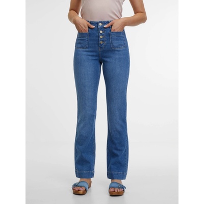 ORSAY Modré dámské bootcut džíny