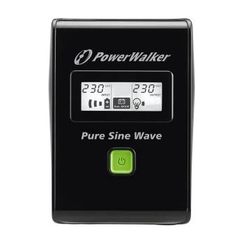 Impakt Powerwalker vi 600 sw fr line-interactive 600va 2x 230v en usb-b lcd pure sine wave