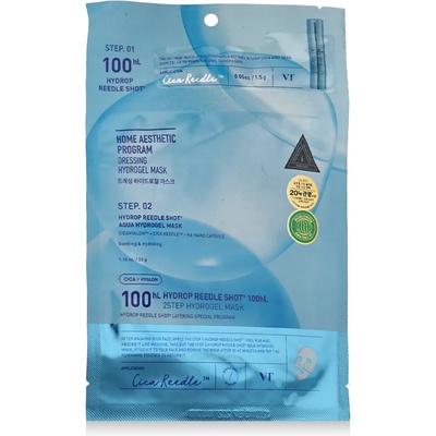 VT Cosmetics Hydrop Reedle Shot 100 hL 2 Step Hydrogel Mask 33 g
