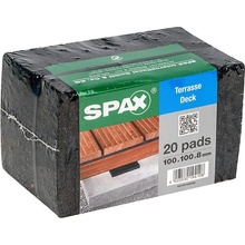 Spax Gumová podložka, 100 × 100 × 8 mm, 20 ks, 4001001000089