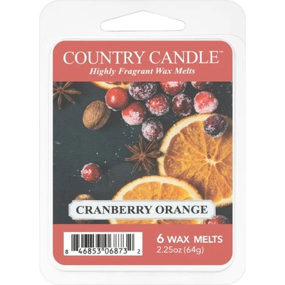 The Country Candle Company Cranberry Orange восък за арома-лампа 64 гр