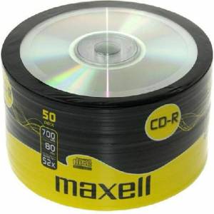 Maxell Cd-r80 maxell, 700mb, 52x, 50 бр (2315542-ml-dc-cdr80-50)