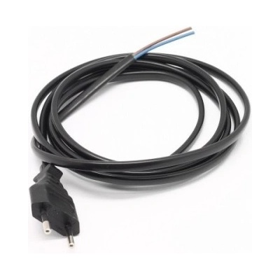 satiplugs Flexošňůra 3m 872078-1-1/3 2x0,75 H03VVH2-F černá 21131B2753N