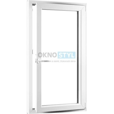 OKNOSTYL.cz jednokřídlé plastové okno otvíravo-sklopné pravé REHAU 8000 x 15400 mm Bílá