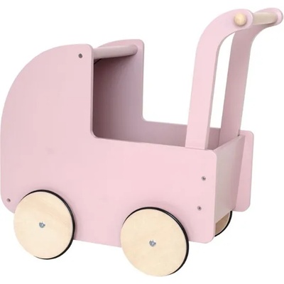 jabadabado Jabadabado: Дървена количка за играчки - розова (JB-W7177)