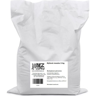Život bez lepku Ryžová múka polohrubá 5 kg