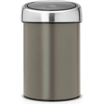 Brabantia 3 л. кошче за боклук в цвят платина Brabantia от серия Touch Bin (647215)