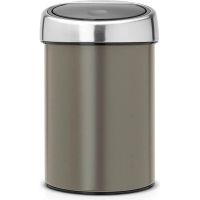 Brabantia 3 л. кошче за боклук в цвят платина Brabantia от серия Touch Bin (647215)