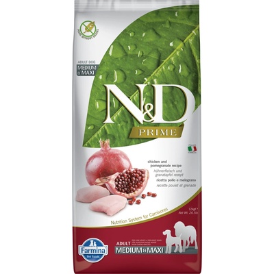N&D Grain Free Adult Medium Chicken & Pomegranate 2 x 12 kg