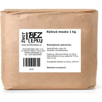 Život bez lepku Rýžová mouka polohrubá 1 kg