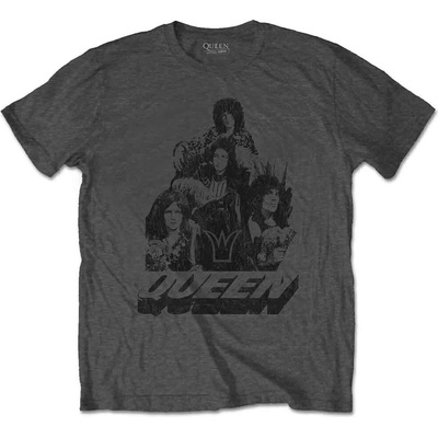 Queen 70s Photo Charcoal Grey L Риза (QUTS55MC03)