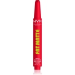 NYX Cosmetics Fat Matte балсам за устни с матиращ ефект Fuzzy Flame 2 гр