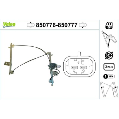 Zvedací zařízení oken VALEO 850776