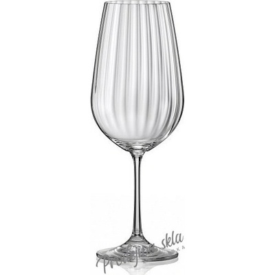 Crystalex Sklenice na bílé i červené víno Viola Waterfall 6 x 450 ml