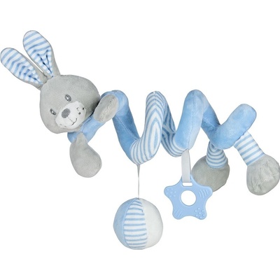 Baby Mix hračka na postieľku špirála králik modrý