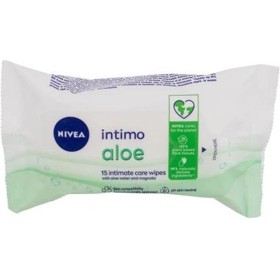 Nivea Intimo Aloe мокри кърпички за интимна хигиена 15 бр за жени