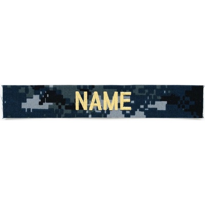 MILITARY RANGE Nášivka menovka "NAME" zlatá niť DIGITAL NAVY