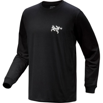 Arc'teryx Мъжка тениска Arc'teryx Kragg SL Cotton Bird Tile L/S Longsleeve - Black / Arctic Silk (216-8854-0113)