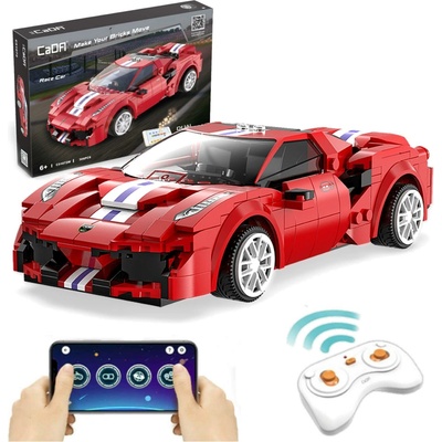 IQ models Programovatelná RC stavebnice sporťáku RED RACE CAR - 306 dílků- RC_309746 RTR 1:10
