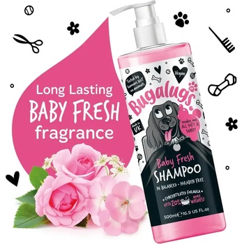Bugalugs Baby Fresh Dog Shampoo - Шампоан „Baby Fresh за кучета 500ml