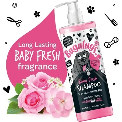 Bugalugs Baby Fresh Dog Shampoo - Шампоан „Baby Fresh за кучета