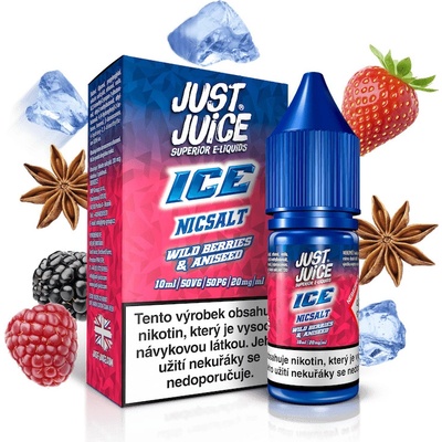 Just Juice Salt ICE Range Wild Berries & Aniseed 10 ml 20 mg