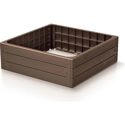 Prosperplast Prosperplast Vyvýšený záhon BASE WOODY hnědý 75,6 cm