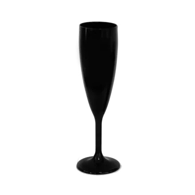 Rubikap RK - Premium Black - Чаша за шампанско поликарбонат 180ml. черна (GB. C18)(55х218mm) (0151662)