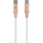 Guess Кабел Guess Ebossed Logo, USB-C към USB-C, 1.5m, розов (3666339171421)