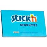 STICK'N Adhesive notebook 127mmx76mm neon blue