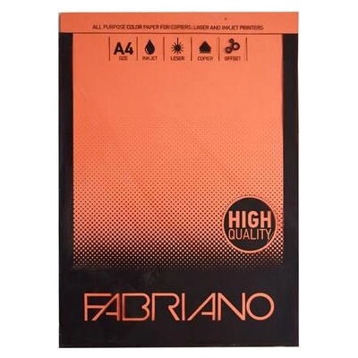 Fabriano Копирен картон, A4, 160 g/m2, портокал, 50 листа